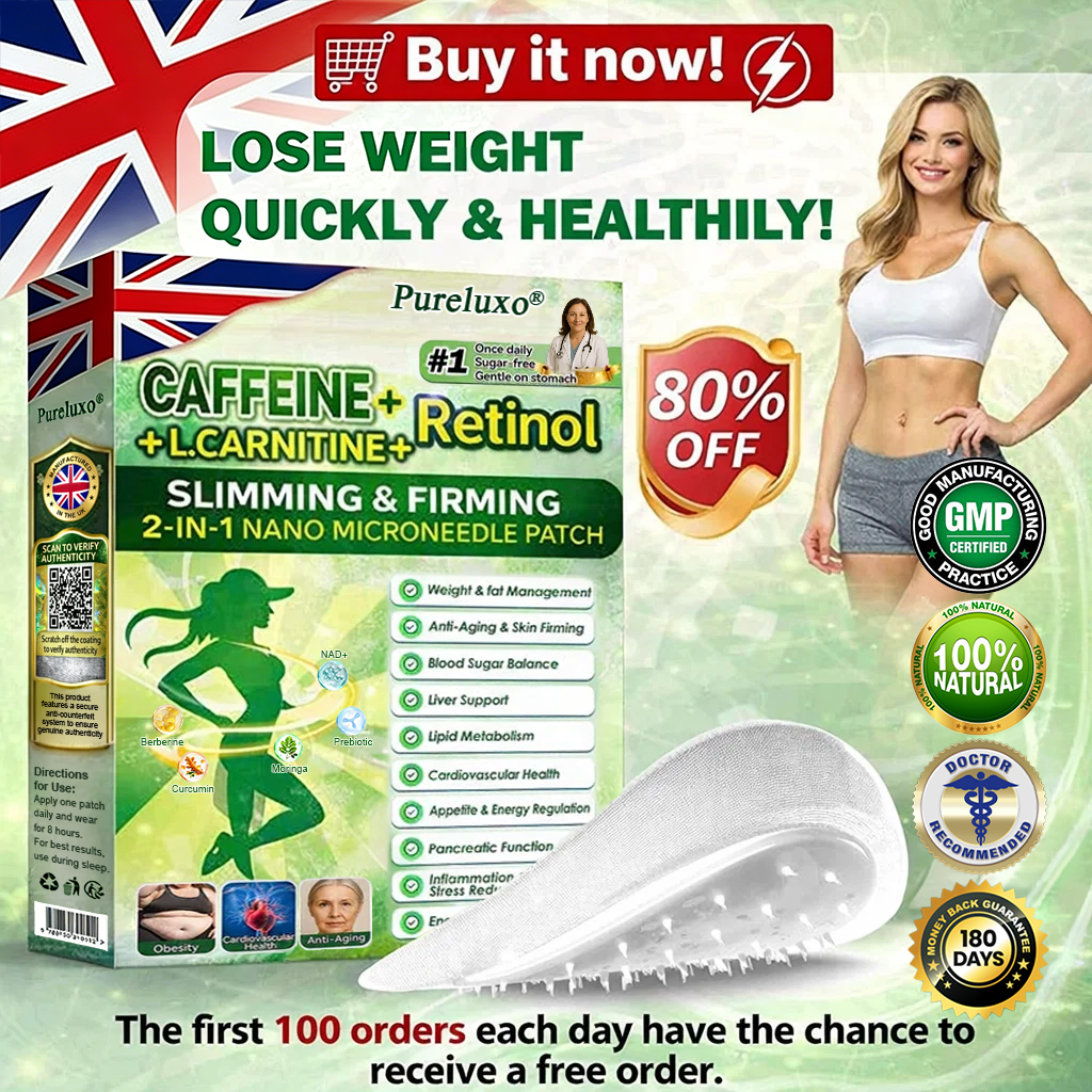 【𝐿𝑎𝑠𝑡 𝐷𝑎𝑦 𝑃𝑟𝑜𝑚𝑜𝑡𝑖𝑜𝑛 70% 𝑂𝐹𝐹】|𝙋𝙪𝙧𝙚𝙡𝙪𝙭𝙤® Caffeine · L-Carnitine × Retinol | Slimming & Firming 2-in-1 Nano Microneedle Patch🇬🇧|𝘉𝘢𝘤𝘬𝘦𝘥 𝘣𝘺 𝘴𝘤𝘪𝘦𝘯𝘤𝘦 | 10-𝗂𝗇-𝟣 𝖿𝗈𝗋𝗆𝗎𝗅𝖺 | 𝑅𝑒𝑠𝑢𝑙𝑡𝑠 𝑖𝑛 7 𝑑𝑎𝑦𝑠 ⏳