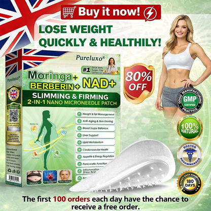 【🇬🇧𝐿𝑎𝑠𝑡 𝐷𝑎𝑦 𝑃𝑟𝑜𝑚𝑜𝑡𝑖𝑜𝑛 70% 𝑂𝐹𝐹】|𝙋𝙪𝙧𝙚𝙡𝙪𝙭𝙤® 𝑴𝒐𝒓𝒊𝒏𝒈𝒂 & 𝑩𝒆𝒓𝒃𝒆𝒓𝒊𝒏𝒆 *NAD+| Slimming & Firming 2-in-1 Nano Microneedle Patch|𝘉𝘢𝘤𝘬𝘦𝘥 𝘣𝘺 𝘴𝘤𝘪𝘦𝘯𝘤𝘦 | 10-𝗂𝗇-𝟣 𝖿𝗈𝗋𝗆𝗎𝗅𝖺 | 𝑅𝑒𝑠𝑢𝑙𝑡𝑠 𝑖𝑛 7 𝑑𝑎𝑦𝑠 ⏳