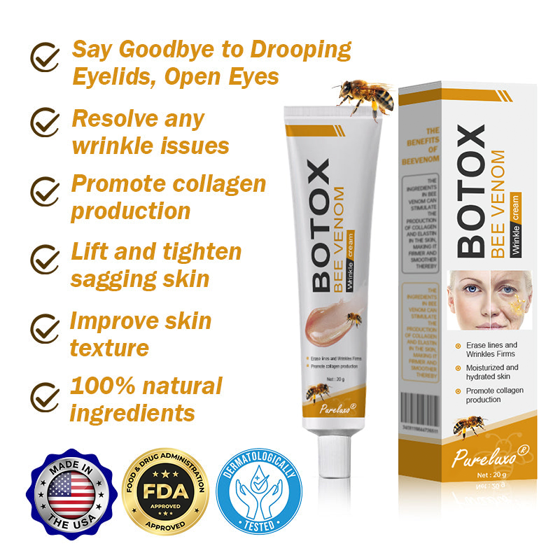(Made and Shipped from USA) 🧑‍⚕️Pureluxo® Botox Bee Venom Wrinkle Removal Cream- LAST DAY 70% OFF🔥