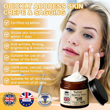 HARTEE® Tallow Healing Balm🐄（GMP Facility • FDA-Registered • Dermatologist Tested👨‍⚕️）Soothe eczema, psoriasis & rosacea—without steroids.🐄