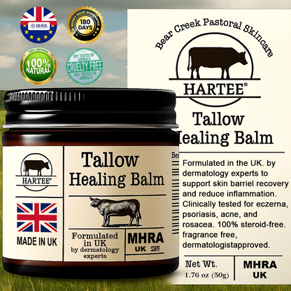 HARTEE® Tallow Healing Balm🐄（GMP Facility • FDA-Registered • Dermatologist Tested👨‍⚕️）Soothe eczema, psoriasis & rosacea—without steroids.🐄