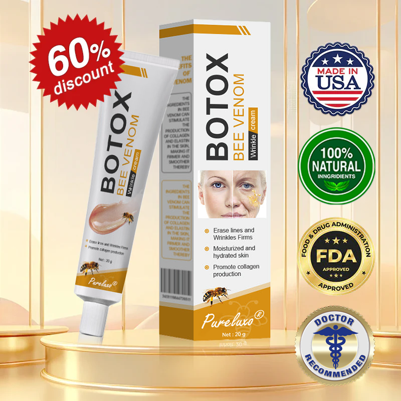 (Made and Shipped from USA) 🧑‍⚕️Pureluxo® Botox Bee Venom Wrinkle Removal Cream- LAST DAY 70% OFF🔥