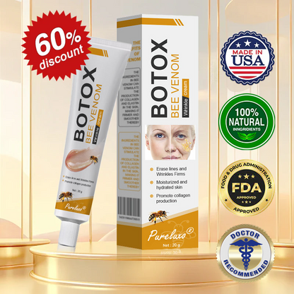 (Made and Shipped from USA) 🧑‍⚕️Pureluxo® Botox Bee Venom Wrinkle Removal Cream- LAST DAY 70% OFF🔥