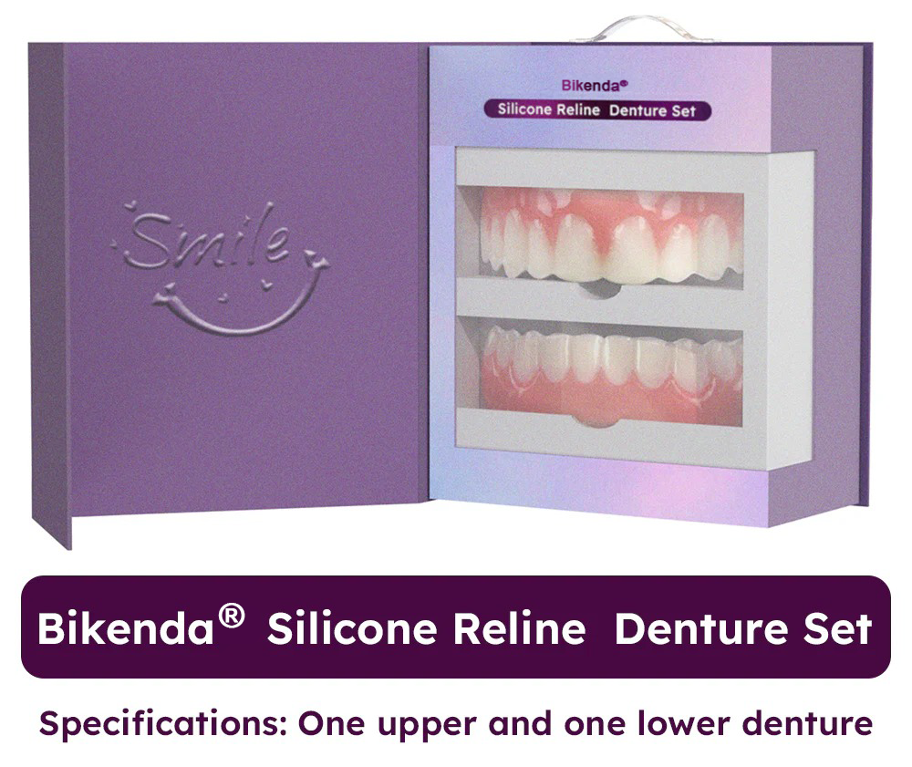 ✅Official Store | Bikenda® Silicone Reline Denture Set 🧑🏼‍⚕️American Dental Association (BDA) Recommendation 🍀 🍀