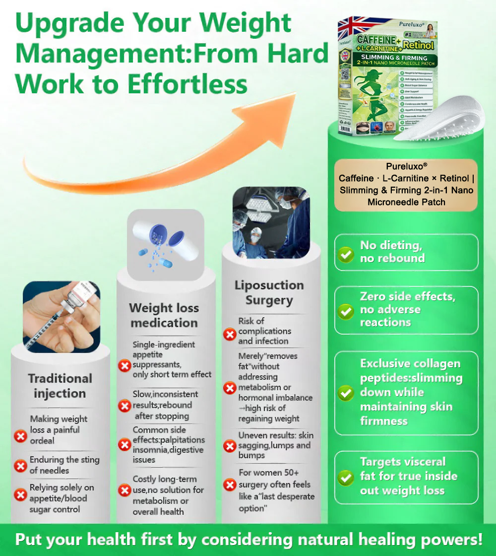 【𝐿𝑎𝑠𝑡 𝐷𝑎𝑦 𝑃𝑟𝑜𝑚𝑜𝑡𝑖𝑜𝑛 70% 𝑂𝐹𝐹】|𝙋𝙪𝙧𝙚𝙡𝙪𝙭𝙤® Caffeine · L-Carnitine × Retinol | Slimming & Firming 2-in-1 Nano Microneedle Patch🇬🇧|𝘉𝘢𝘤𝘬𝘦𝘥 𝘣𝘺 𝘴𝘤𝘪𝘦𝘯𝘤𝘦 | 10-𝗂𝗇-𝟣 𝖿𝗈𝗋𝗆𝗎𝗅𝖺 | 𝑅𝑒𝑠𝑢𝑙𝑡𝑠 𝑖𝑛 7 𝑑𝑎𝑦𝑠 ⏳