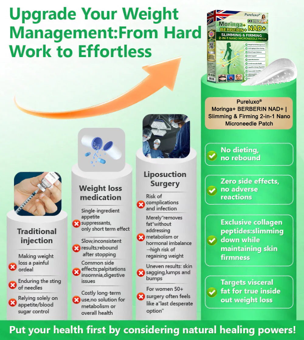 【🇬🇧𝐿𝑎𝑠𝑡 𝐷𝑎𝑦 𝑃𝑟𝑜𝑚𝑜𝑡𝑖𝑜𝑛 70% 𝑂𝐹𝐹】|𝙋𝙪𝙧𝙚𝙡𝙪𝙭𝙤® 𝑴𝒐𝒓𝒊𝒏𝒈𝒂 & 𝑩𝒆𝒓𝒃𝒆𝒓𝒊𝒏𝒆 *NAD+| Slimming & Firming 2-in-1 Nano Microneedle Patch|𝘉𝘢𝘤𝘬𝘦𝘥 𝘣𝘺 𝘴𝘤𝘪𝘦𝘯𝘤𝘦 | 10-𝗂𝗇-𝟣 𝖿𝗈𝗋𝗆𝗎𝗅𝖺 | 𝑅𝑒𝑠𝑢𝑙𝑡𝑠 𝑖𝑛 7 𝑑𝑎𝑦𝑠 ⏳