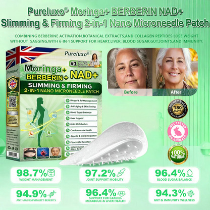 【🇬🇧𝐿𝑎𝑠𝑡 𝐷𝑎𝑦 𝑃𝑟𝑜𝑚𝑜𝑡𝑖𝑜𝑛 70% 𝑂𝐹𝐹】|𝙋𝙪𝙧𝙚𝙡𝙪𝙭𝙤® 𝑴𝒐𝒓𝒊𝒏𝒈𝒂 & 𝑩𝒆𝒓𝒃𝒆𝒓𝒊𝒏𝒆 *NAD+| Slimming & Firming 2-in-1 Nano Microneedle Patch|𝘉𝘢𝘤𝘬𝘦𝘥 𝘣𝘺 𝘴𝘤𝘪𝘦𝘯𝘤𝘦 | 10-𝗂𝗇-𝟣 𝖿𝗈𝗋𝗆𝗎𝗅𝖺 | 𝑅𝑒𝑠𝑢𝑙𝑡𝑠 𝑖𝑛 7 𝑑𝑎𝑦𝑠 ⏳