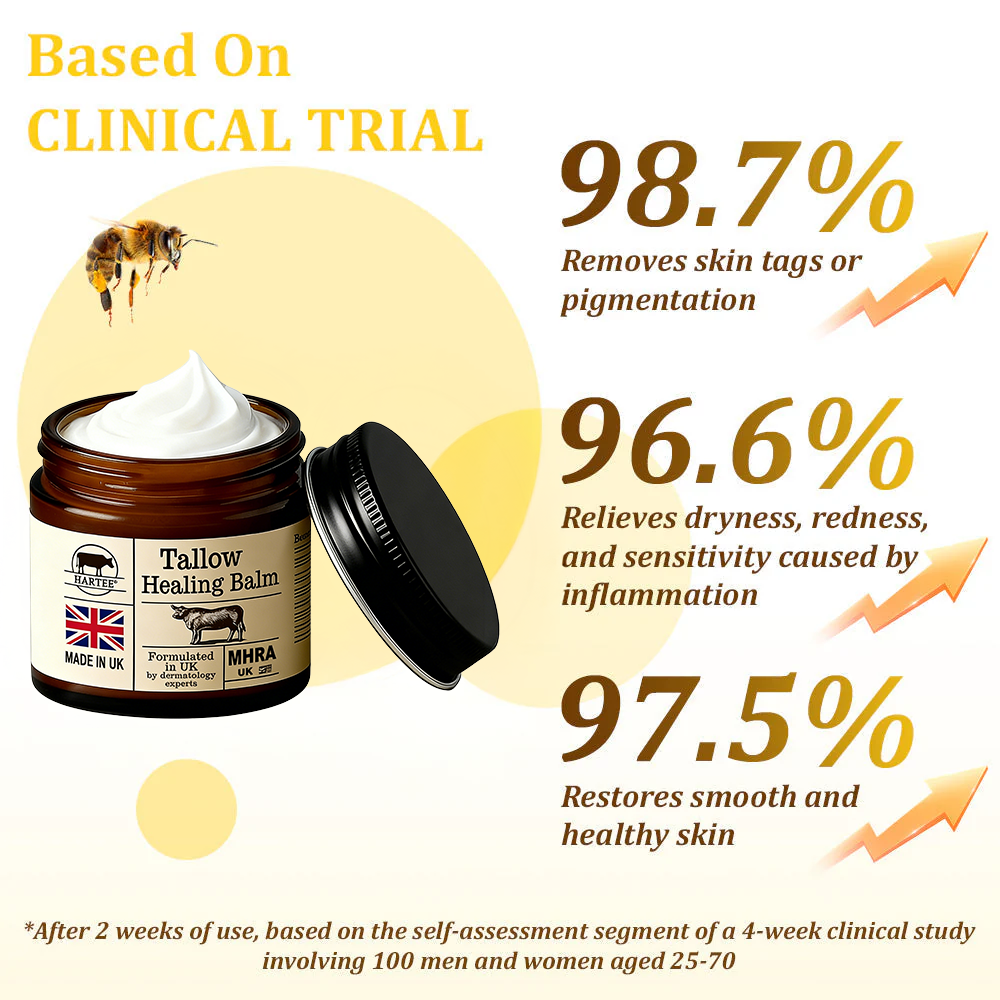 HARTEE® Tallow Healing Balm🐄（GMP Facility • FDA-Registered • Dermatologist Tested👨‍⚕️）Soothe eczema, psoriasis & rosacea—without steroids.🐄